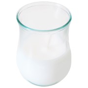 Glas mit Wachsfüllung Ø 9,6 x 13 cm, 1 Stk.