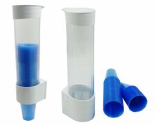 MultiCup Becherspender aus Kunststoff für Trinkbecher Ø 70mm, weiß