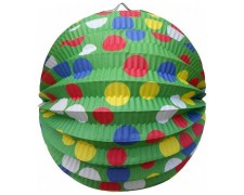 Lampion rund PARTY grn  24 cm