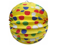 Lampion rund PARTY gelb  24 cm