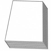 Zuschnitte PP transparent klar, 240 x 360 mm (1/8 Bogen), 2000 Stk.