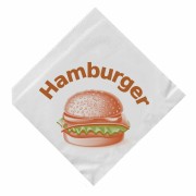 Hamburgerbeutel 16 x 16 cm, oben und 1x seitlich offen, 500 Stk.