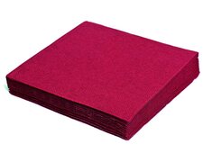 Servietten 33 x 33 cm 1/4 -Falz, 3-lagig bordeaux, 250 Stk.