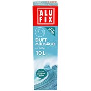 ALUFIX Duft Müllsäcke mit Griff 10 L, 35x44cm frische Meeresbrise 17 Stk.