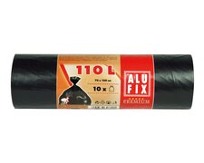 ALUFIX Mllscke 110 L, HDPE 70x100 cm 26my, schwarz, 10 Stk.