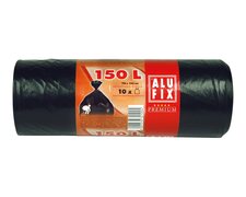 ALUFIX Mllscke Premium 150 L, HDPE 78x105 cm 37my, schwarz, 10 Stk.