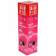 ALUFIX Duft Müllsäcke mit Zugband 40 L, 53x60cm feiner Blütenzauber, 12 Stk.