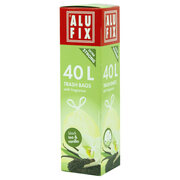 ALUFIX Duft Mllscke mit Zugband  40 L, 53x60cm schwarzer Tee & Vanille, 12 Stk