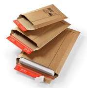 Wellpappe Versandtaschen CP010.01 - 150x250mm bis 50mm Hhe fr A5 braun