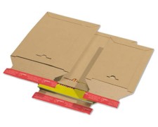 Karton-Versandtaschen TP320, 215x270mm, SK mit Aufreißhilfe, Vollpappe, A5+/B5+