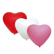 Luftballons Herz, bunt, 36cm, 50 Stk.