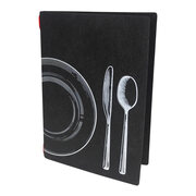 Speisekarte ECO DISH SET schwarz, A5, 1 Stk.