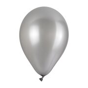 Luftballons Perlmutt, silber, 30cm, 50 Stk.