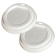 BIO Deckel Domdeckel fr 200ml Becher, CPLA, 8cm, 50 Stk.