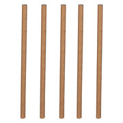 Papiertrinkhalme Trinkhalme aus Papier braun natur 6mm 15cm, 150 Stk.