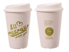 Mehrweg Kaffeebecher Coffee to go 300ml All Reuseable inkl. Domdeckel