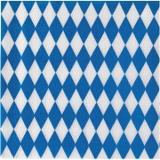 Servietten Prägeservietten 1-lagig, 33 x 33 cm, bayerischer Raute, 100 Stk.