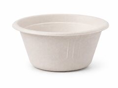 Dressingbecher Dipschale 60ml rund � 62 mm aus Bagasse Zuckerrohr kompostierbar, 50 Stk.