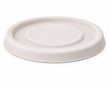 Deckel f�r Dressingbecher Dipschale 60ml aus Bagasse Zuckerrohr �62mm, 50 Stk.