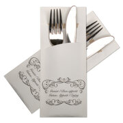 Pochetto-Eco Bestecktaschen 200x85mm Aufdruck Guten Appetit , 520 Stk.