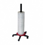 Folienspender senkrecht, für Folienbreite bis 1250 mm, rot/schwarz bis 20kg