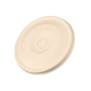 Flache Deckel aus Zuckerrohr fr Coffee-TO-GO Pappbecher  90mm, 50 Stk.