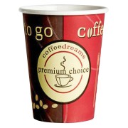 Kaffeebecher Coffee ToGo COFFEE DREAMS Pappe beschichtet 8oz. 200 ml 50 Stk.