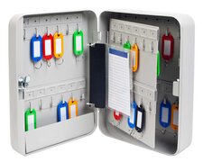 Schl�sselkasten f�r 48 Schl�ssel inkl. Anh�nger, perlgrau