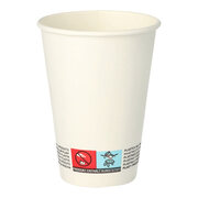 Automatenbecher Heigetrnke to go Pappbecher wei 180 ml, 50 Stk.