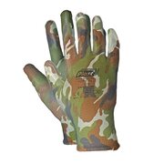 Arbeitshandschuhe, Montagehandschuhe Polyester - Polyurethan Größe L-9, camouflage 12 Paar