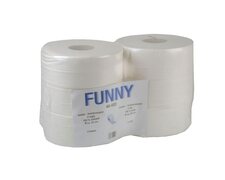 Jumbo Toilettenpapier Jumborollen 2-lagig, 100% Zellstoff hochwei, 6 Rollen