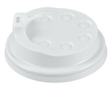 Domdeckel weiß, für Pappbecher - Coffee to go - 200ml mit 80mm Ø, 50 Stk.