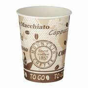 Kaffeebecher Premium, Coffee to go, Pappe beschichtet, 300 ml hoch, 75 Stk.