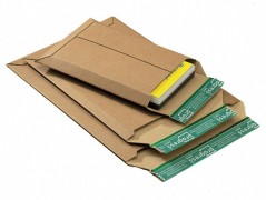 Wellpappe-Versandtasche W01.10, 640x530x -55mm stabil fr Kalenderversand braun