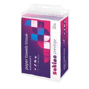 Satino Prestige Falthandt�cher, System PT2, 20,6x24cm, 2-lagig 25 x 150 Stk = 3750 St�ck - Interfold, wei�