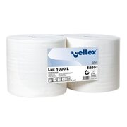 Celtex Putzpapier 2-lagig Zellstoff 26,5x38cm wei�, 2 Rollen je 1000 Blatt