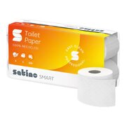 Satino Smart Toilettenpapier 2-lagig recycling wei� System MT1, 64 Rollen je 250 Blatt
