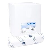 Celtex Liegenabdeckung 2-lagig Tissue wei� 46x46cm 132 Abrisse, 9 Rollen je 50m