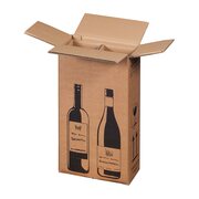 Weinversandkarton fr  2 Weinflaschen mit DHL & UPS Zertifizierung