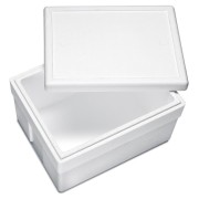 Isolierboxen mit Deckel aus Styropor EPS, 540 x 420 x 320 mm, 45 Liter