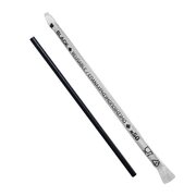 Trinkhalme Kunststoff PP Mehrweg schwarz einzeln gehüllt 180 mm Ø 4.2mm, 500 Stk.