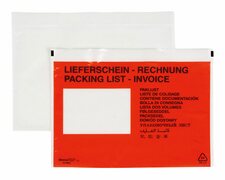 DOCUFIX Dokumententaschen *Lieferschein/Rechnung*, C5 240x165+20mm,  250 Stk.