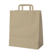 GASTRO Papiertragetaschen 45 x 40 x 16 cm mit EAN-Code braun, 200 Stk.