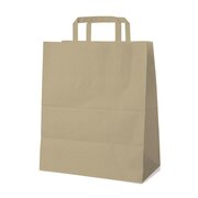 GASTRO Papiertragetaschen 39 x 32 x 16 cm mit EAN-Code braun,  50 Stk.