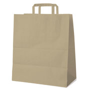 GASTRO Papiertragetaschen 45+17 x 48 cm mit EAN-Code braun,  25 Stk.