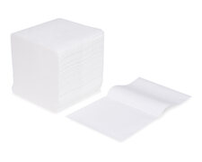 Faltwischtcher Putztcher Tissue Wischtcher 2-lagig wei 22x11cm, 10000 Stk.