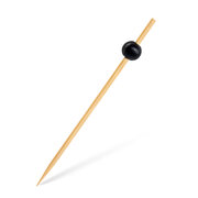 Fingerfood-Spie - schwarze Perle 120 mm, stabil und splitterfrei, 100 Stk.