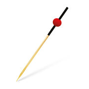 Fingerfood-Spie - rote Perle 70 mm, stabil und splitterfrei, 100 Stk.