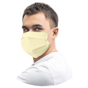 Mundschutz Mundmaske aus Airlaid stoff�hnlich atmungsaktiv champagner, 20 Stk.