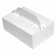 Tragebox für Tortenstücke und Kuchenstücke 27x18x10cm, weiß, 50 Stk.